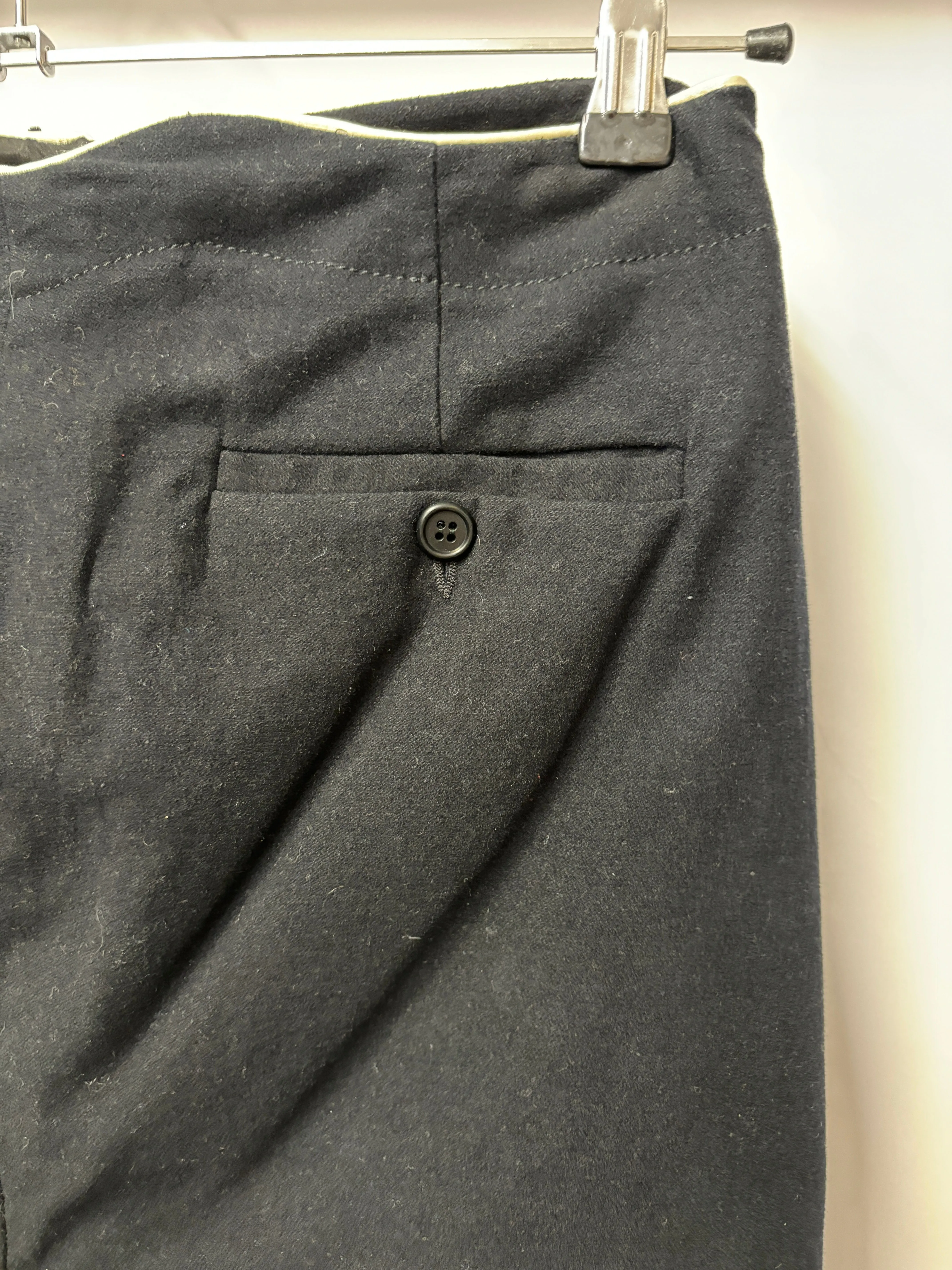 Alexander McQueen Black Velvet Pencil Skirt 12/44