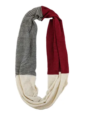 Alpaca Infinity Scarf "Combo Red"