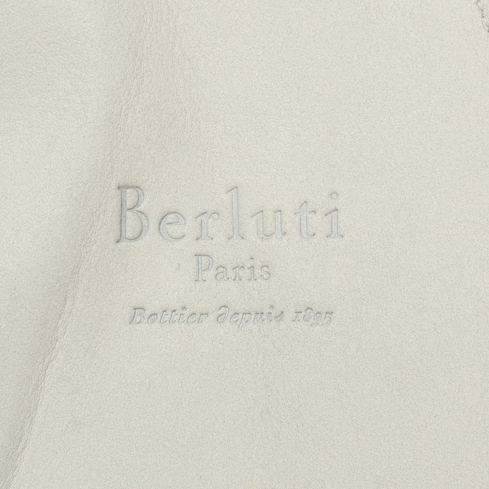 BERLUTI Paris Cream Calfskin Leather Unlined Bomber Blouson Jacket EU 50 US M