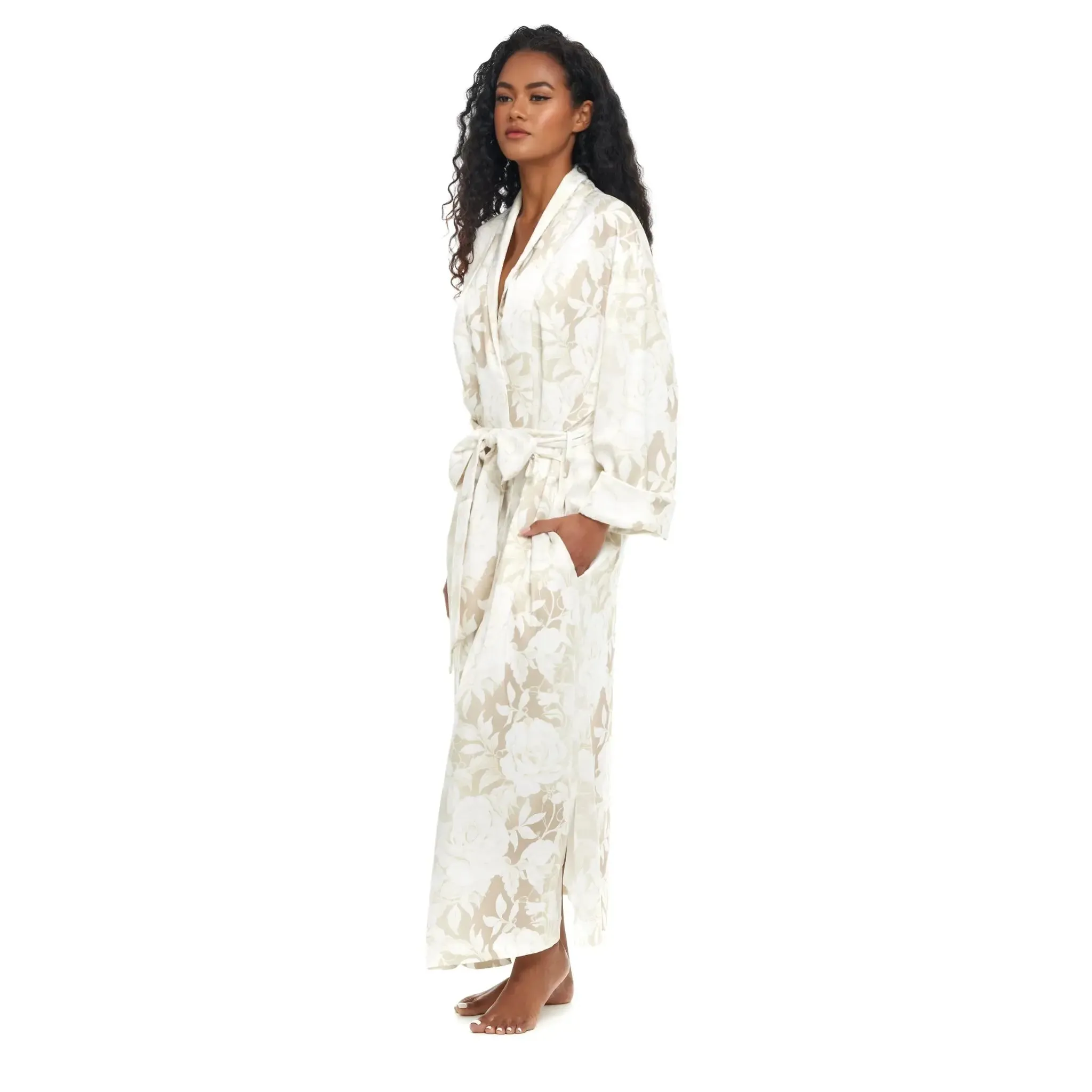Ivory Romance robe wedding dressing gowns