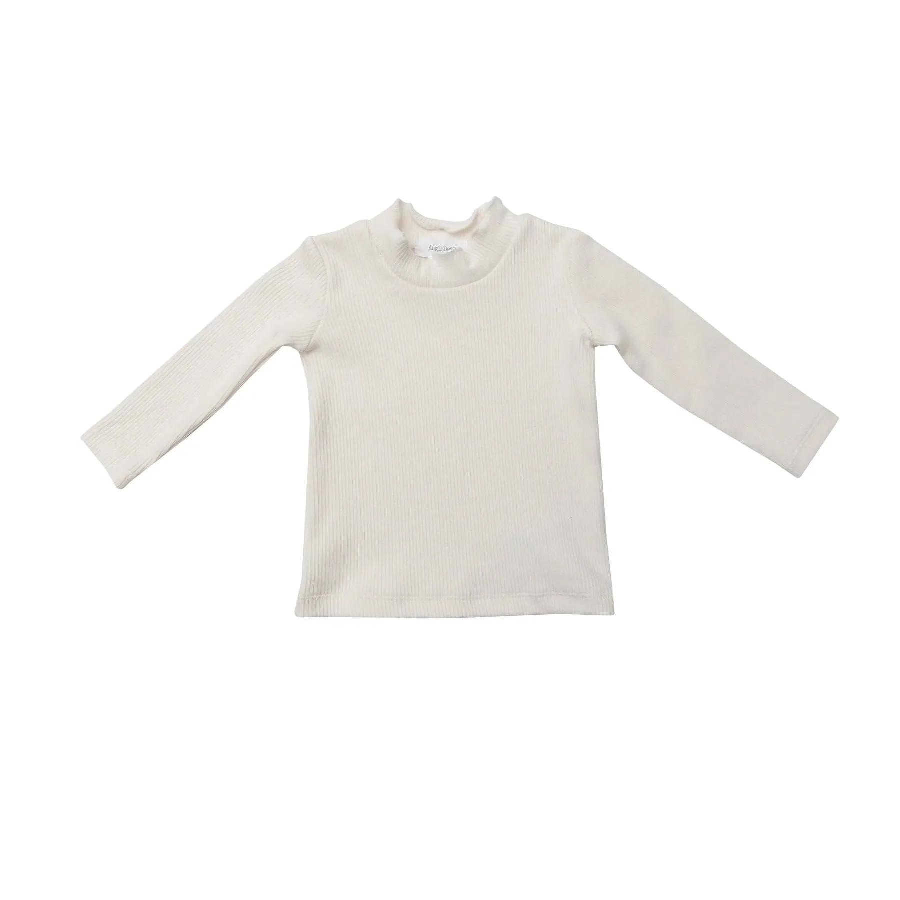 Muslin Plaid Smocked Front Coverall & Turtleneck Sweater Set