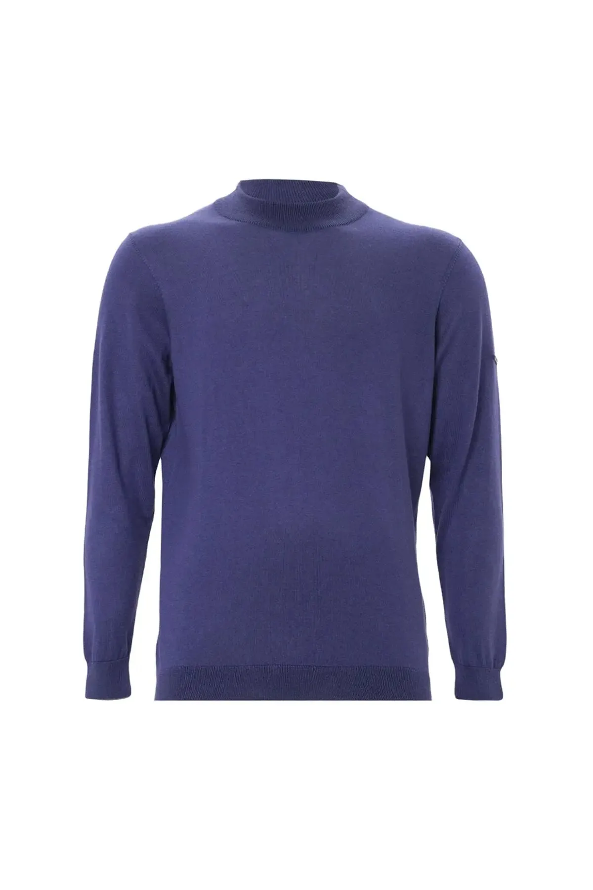 Purple Silk and Cashmere Utku Men's Knitwear