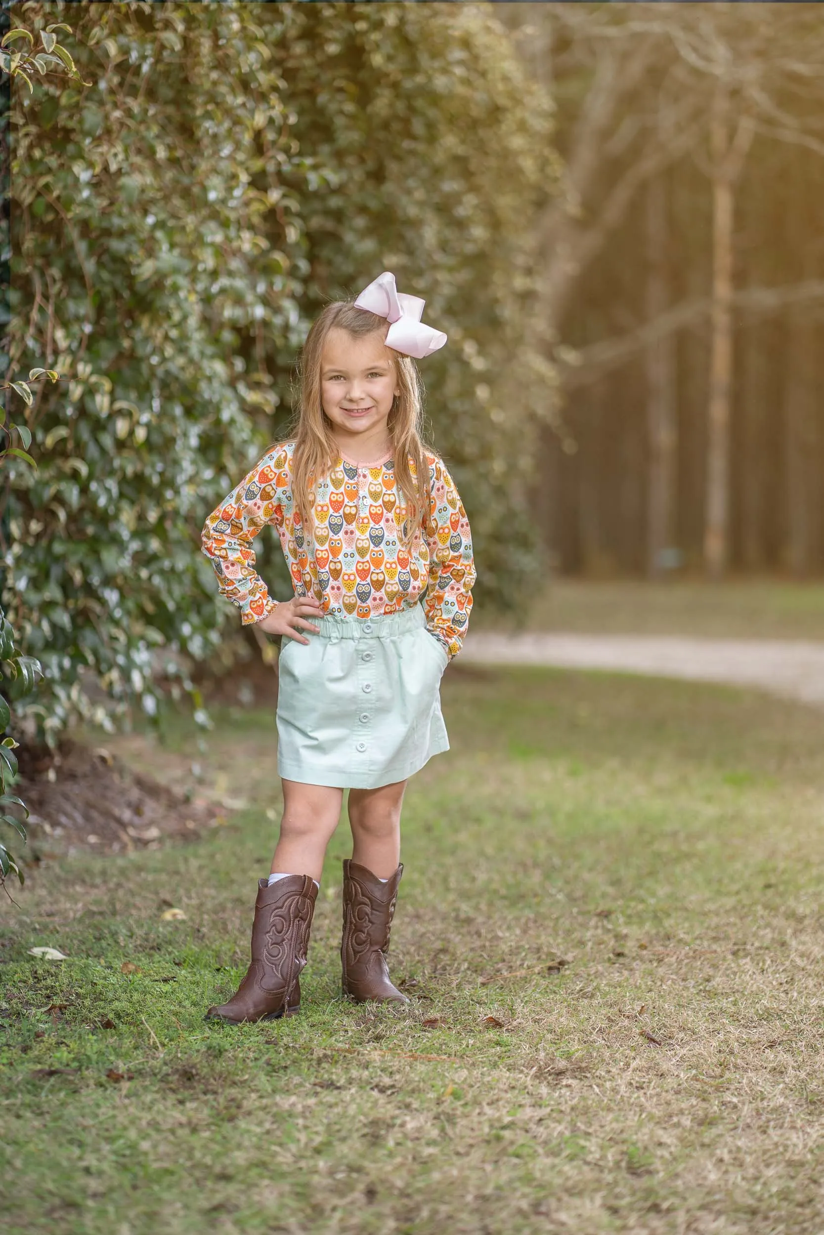 Renee Mint Green Cord Skirt