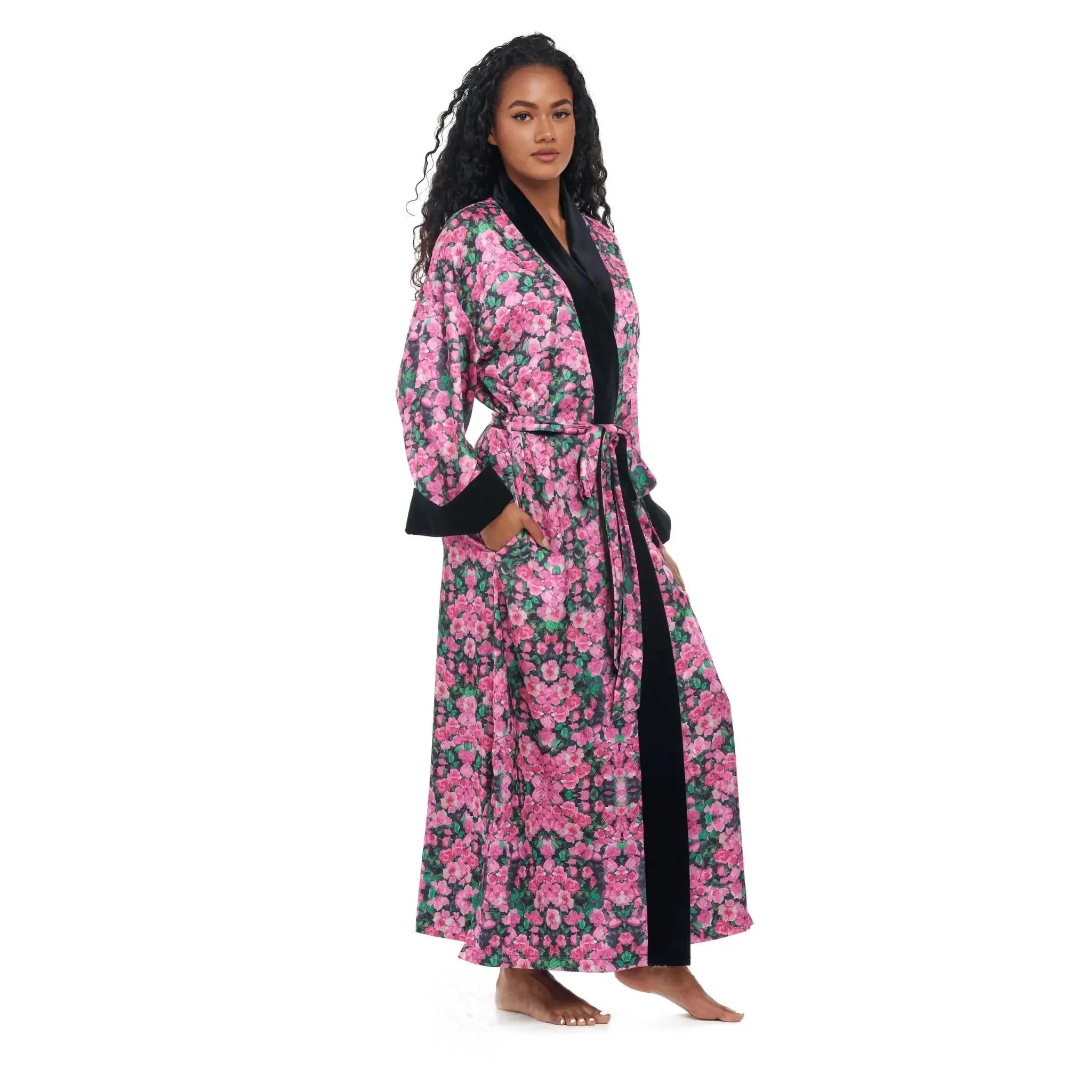 Rosette Noir Elegant Robe