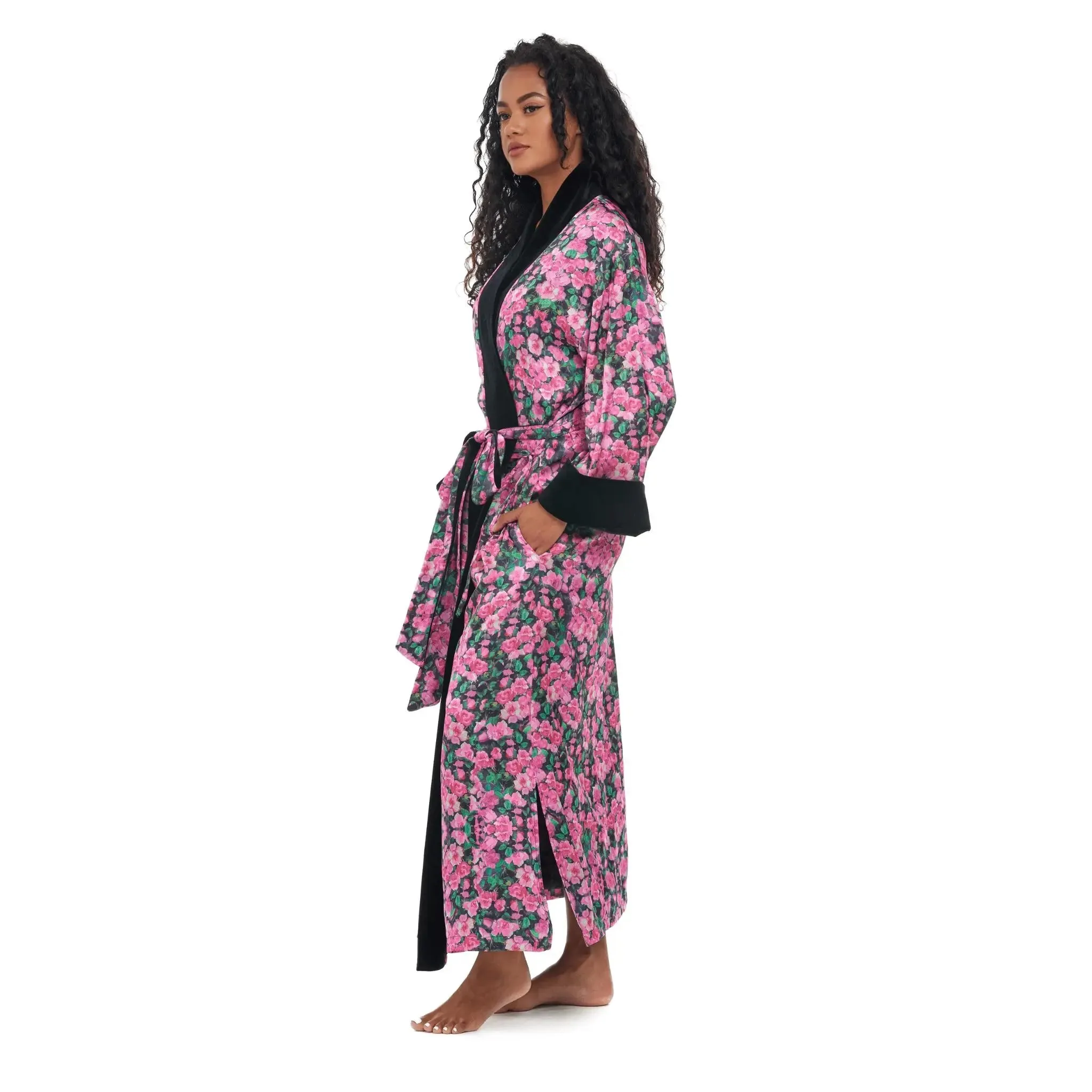 Rosette Noir Elegant Robe