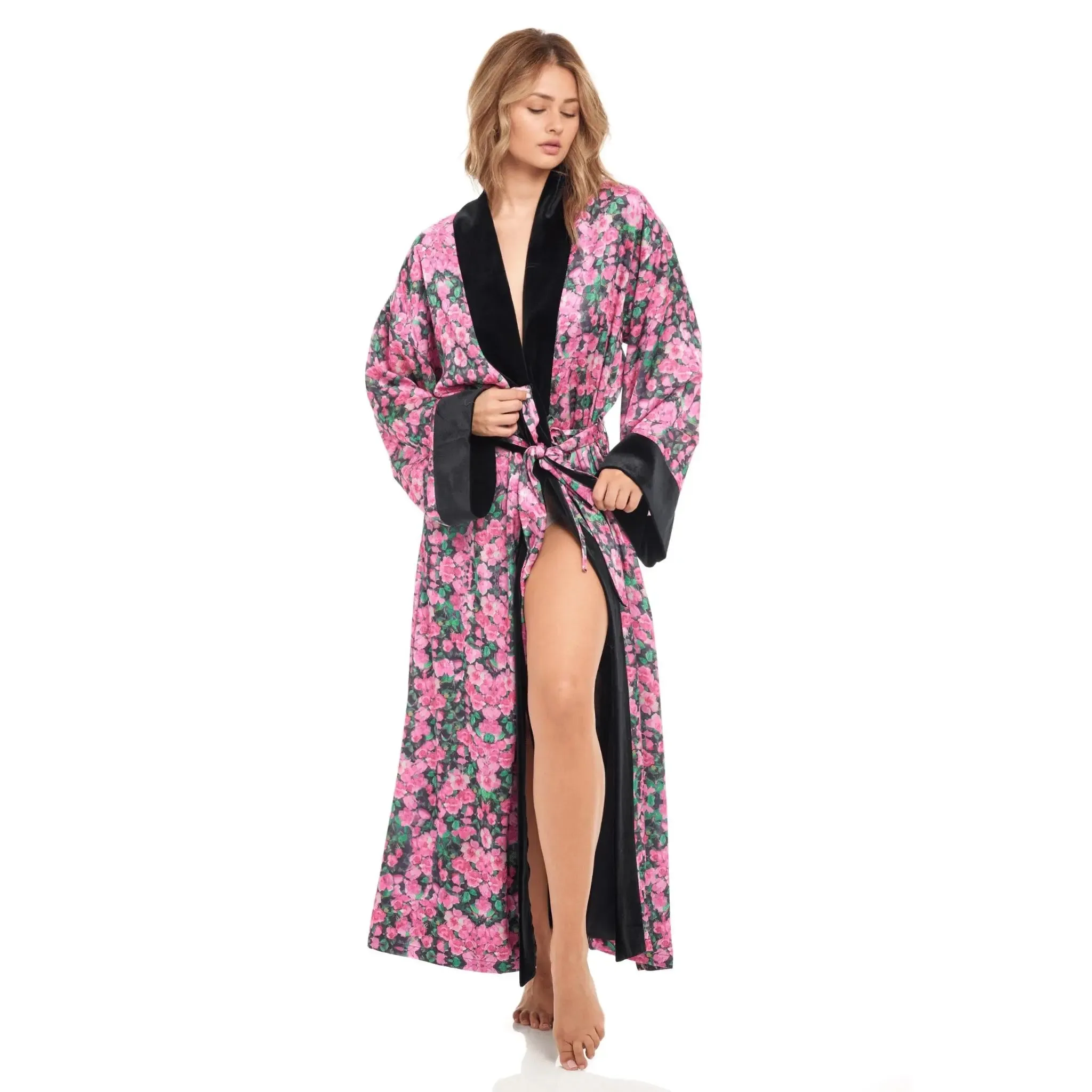 Rosette Noir Elegant Robe