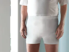 Salts BOXWLXL Simplicity Stoma Support Wear Unisex Boxer Short - Large/X Large (40/42/44") / White