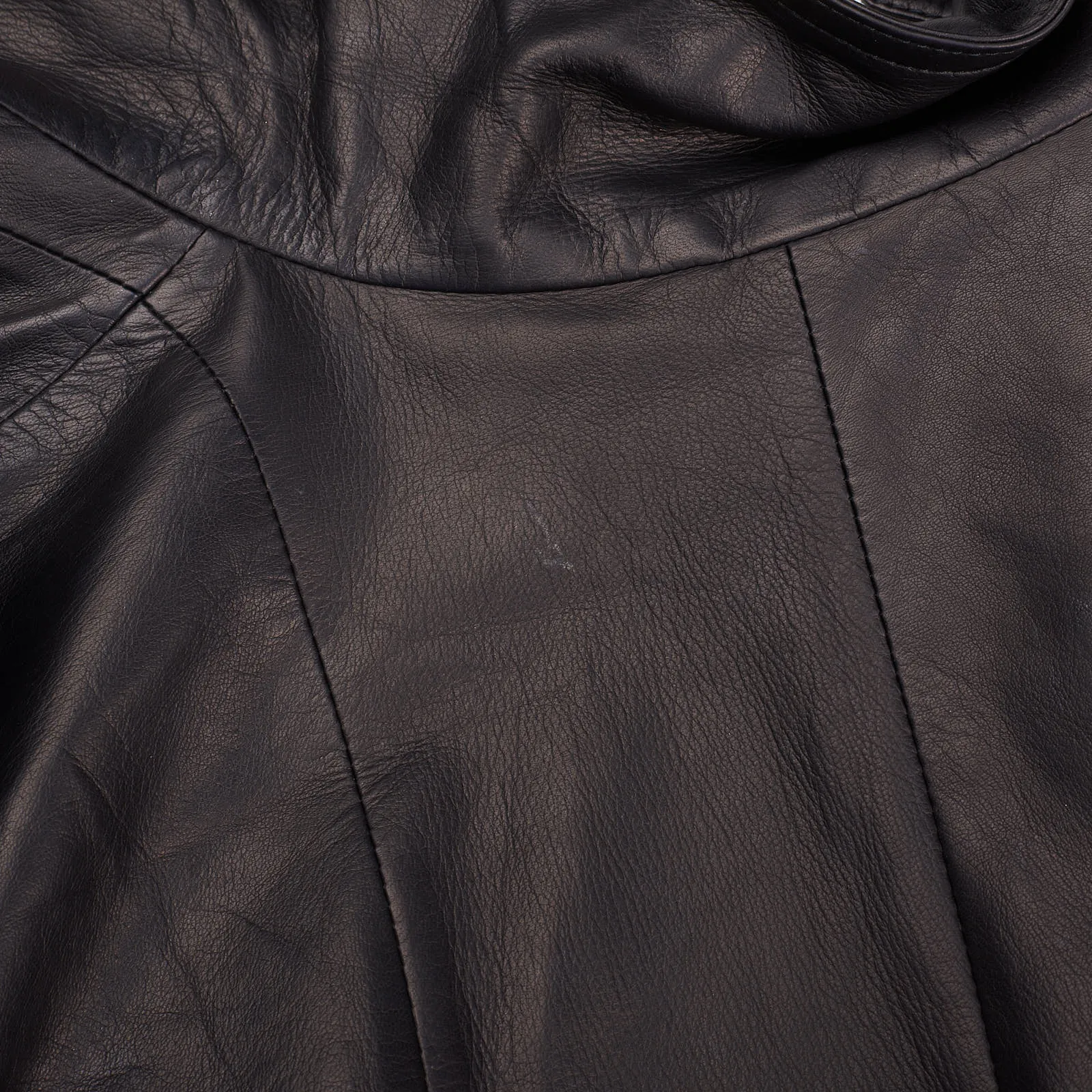 SERAPHIN Black Lamb Leather Fully Lined Bomber Jacket FR 50 US M