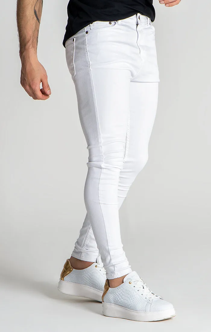 White Core Skinny Jeans