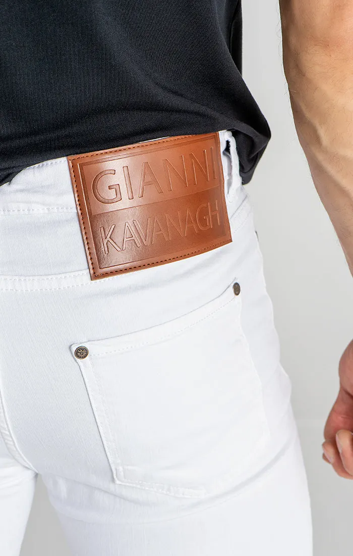 White Core Skinny Jeans