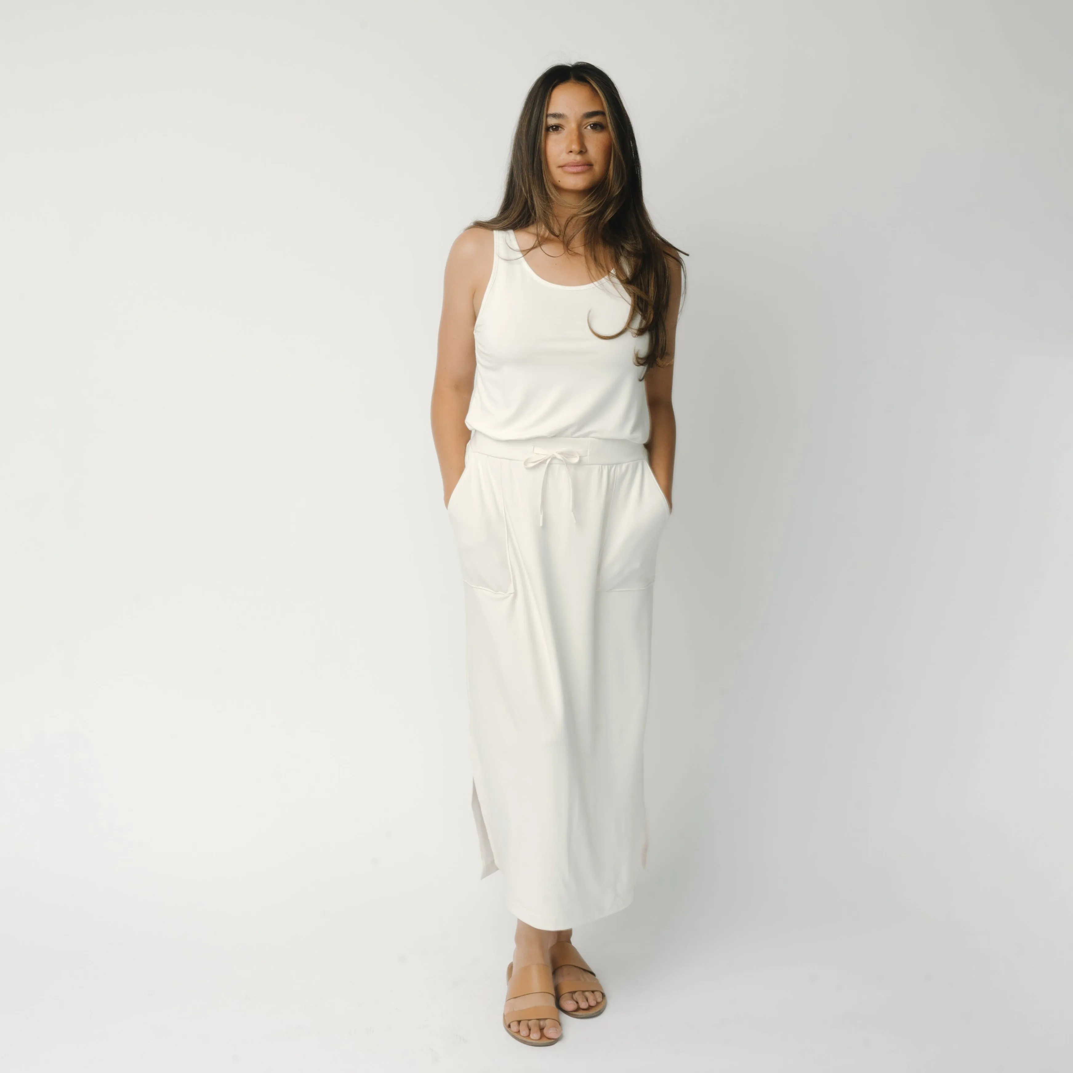 Women's Ultra-Soft Bamboo Midi Skirt