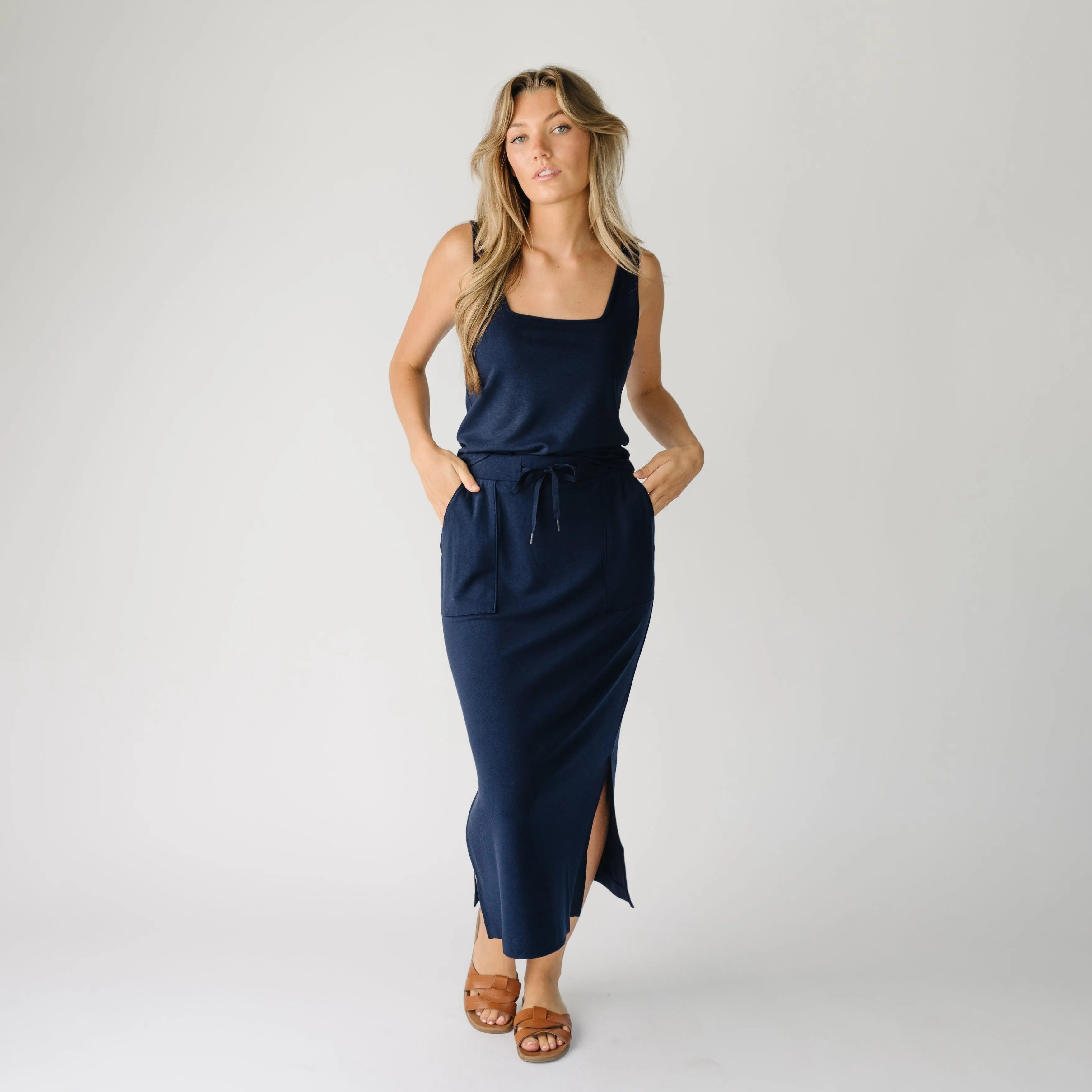 Women's Ultra-Soft Bamboo Midi Skirt