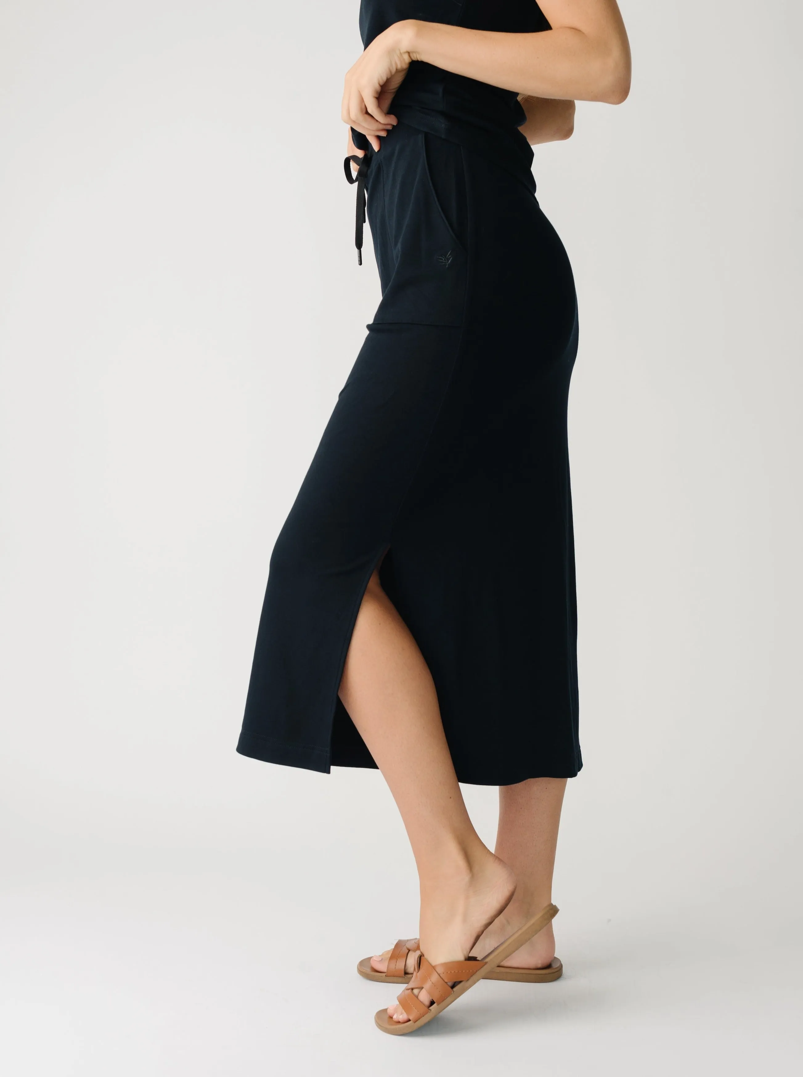 Women's Ultra-Soft Bamboo Midi Skirt