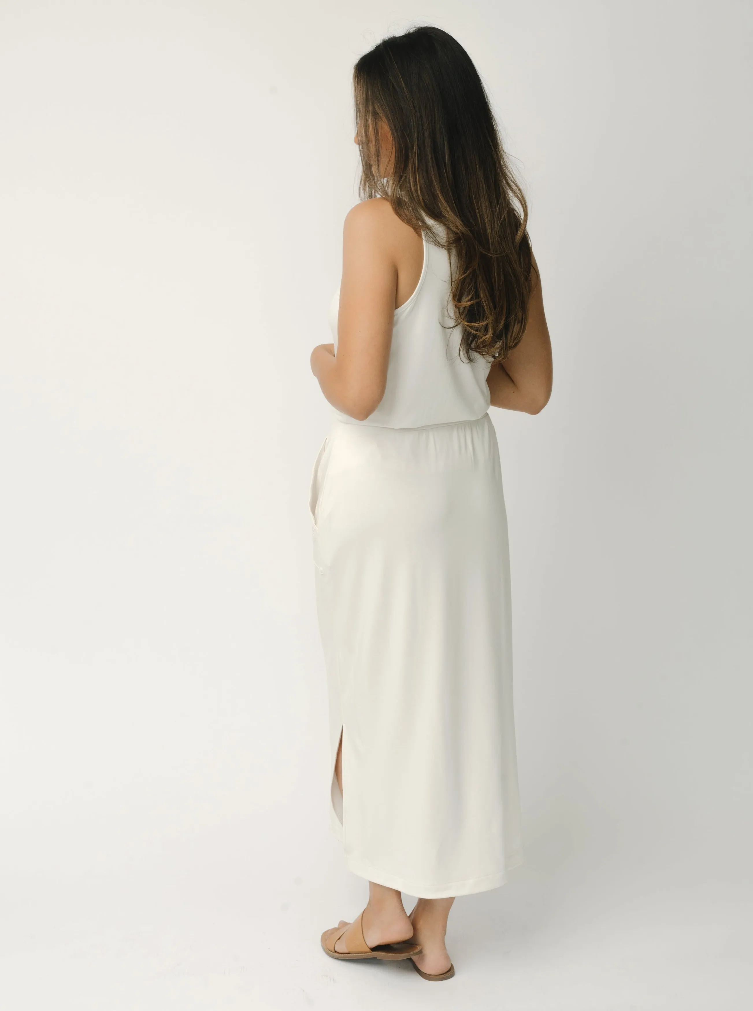 Women's Ultra-Soft Bamboo Midi Skirt